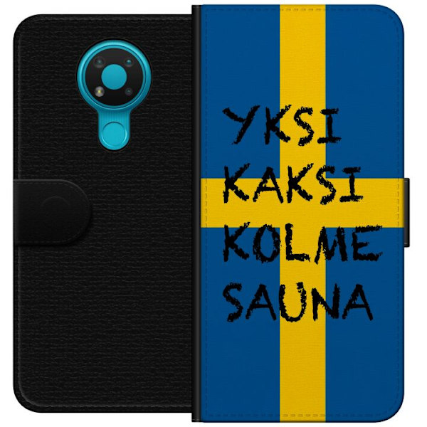 Nokia 3.4 Tegnebogsetui Bara Bada Sauna