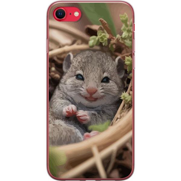 Apple iPhone SE (2020) Gennemsigtig cover Rotte Smilende Dyremotiv By Motiv Urban Grafisk Design Populært Sjovt Motiv Kunstart Stil