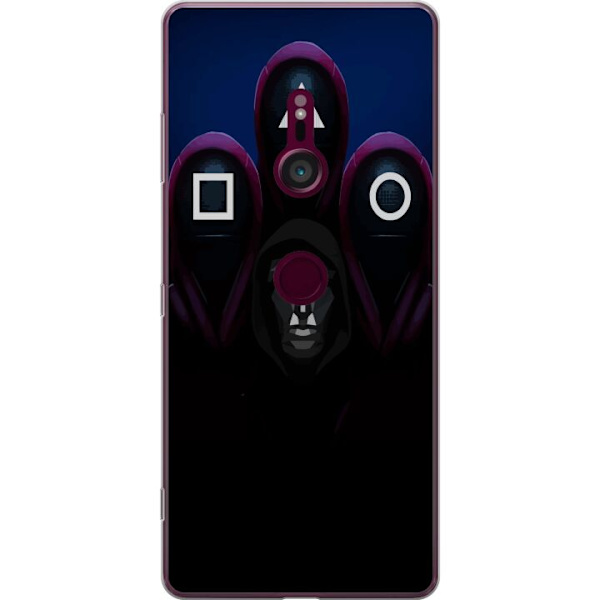Sony Xperia XZ3 Genomskinligt Skal Squid Game Säsong 3 Nya Ikoner Populär Serie TV Motiv Asiatisk Drama Trend Ikoniskt Grafisk Design