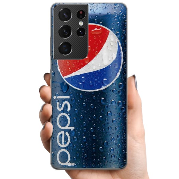 Samsung Galaxy S21 Ultra 5G TPU Matkapuhelimen kuori Pepsi