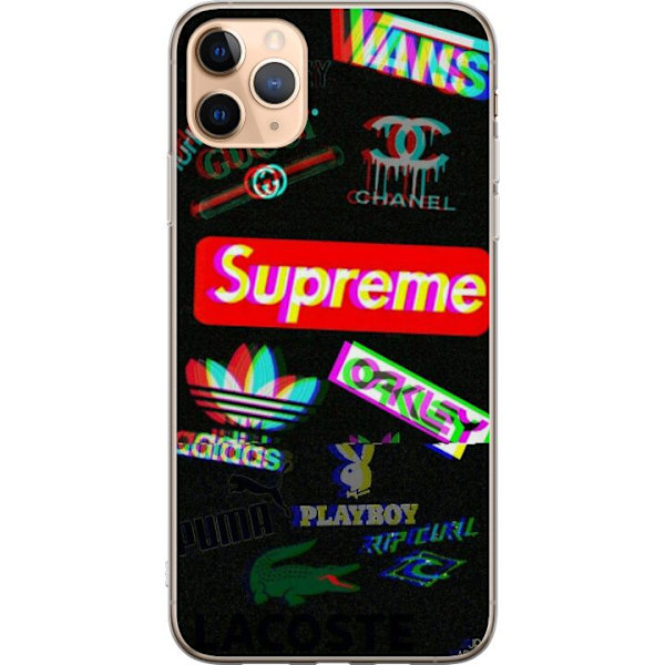 Apple iPhone 11 Pro Max Läpinäkyvä kuori 3D