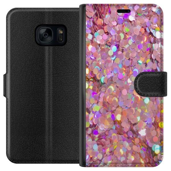 Samsung Galaxy S7 Lompakkokotelo Kimalteleva