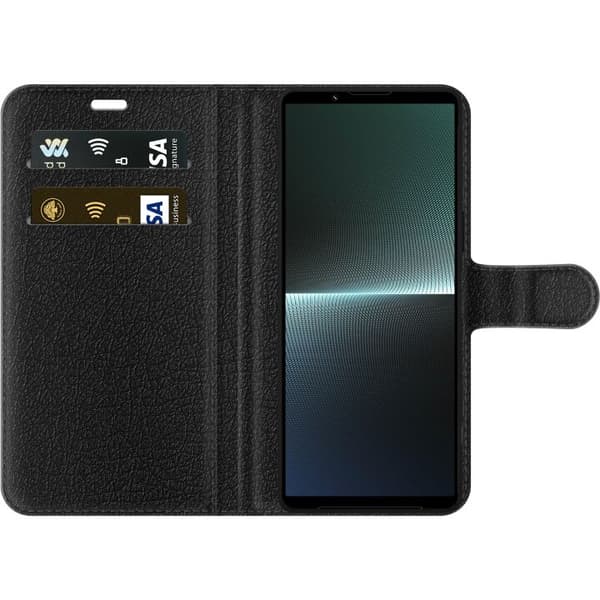 Kompatibel Tegnebogsetui til Sony Xperia 1 V KATSEYE brun