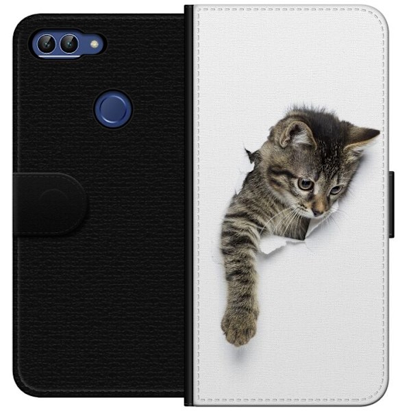Huawei P smart Lompakkokotelo Kissa