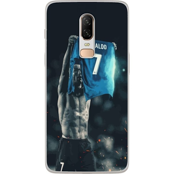 OnePlus 6 Läpinäkyvä kuori Cristiano Ronaldo