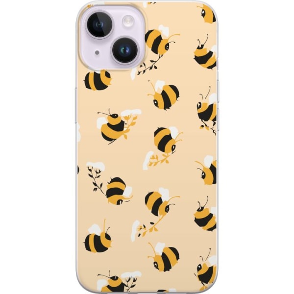 Apple iPhone 15 Plus Gjennomsiktig deksel Binkle Bee Mønster
