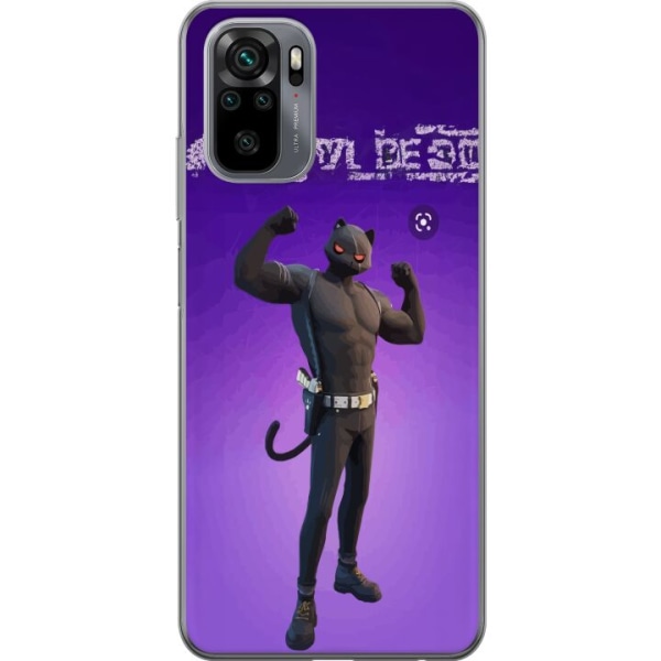 Xiaomi Redmi Note 10 Gennemsigtig cover Fortnite - Meowscles