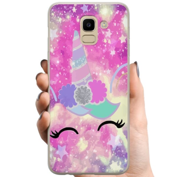 Samsung Galaxy J6 TPU Mobilskal Unicorn Enhörning