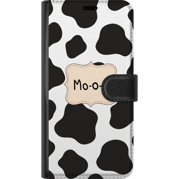 Kompatibel Tegnebogsetui til Samsung Galaxy S21 Sort-hvide kofletter hvid