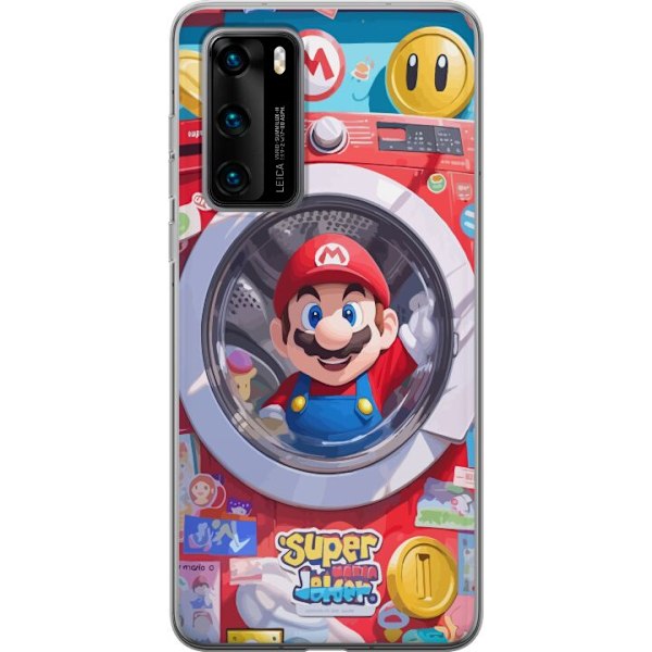 Huawei P40 Genomskinligt Skal Mario