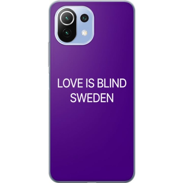 Xiaomi 11 Lite 5G NE Läpinäkyvä kuori Rakkaus on sokea