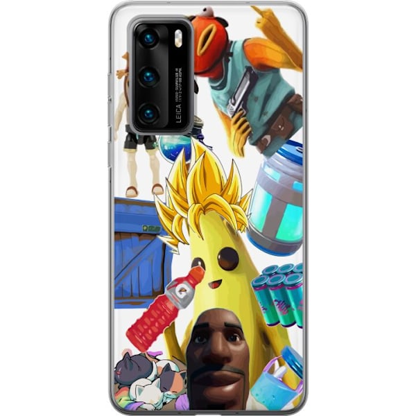 Huawei P40 Genomskinligt Skal Fortnite