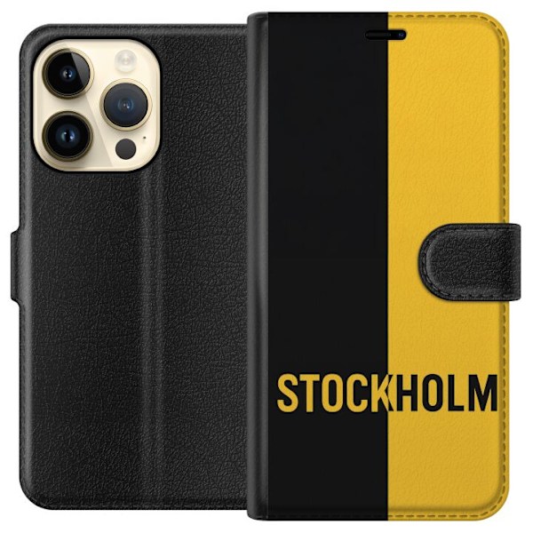 Apple iPhone 14 Pro Tegnebogsetui Stockholm – fodbold