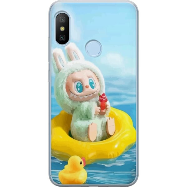 Xiaomi Mi A2 Lite Genomskinligt Skal Labubu Stripe Attack –