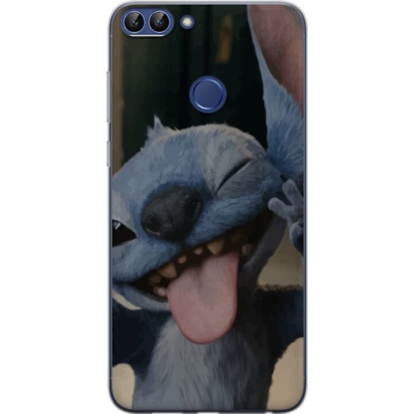 Huawei P smart Genomskinligt Skal Stitch Söt Alien – Blå F
