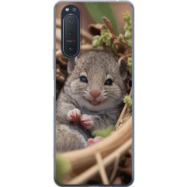 Sony Xperia 5 II Gennemsigtig cover Rotte Smilende Dyremotiv By Motiv Urban Grafisk Design Populært Sjovt Motiv Kunstart Stil