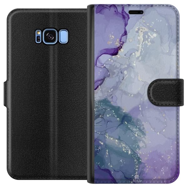 Kompatibelt Lommeboketui til Samsung Galaxy S8 Marmor