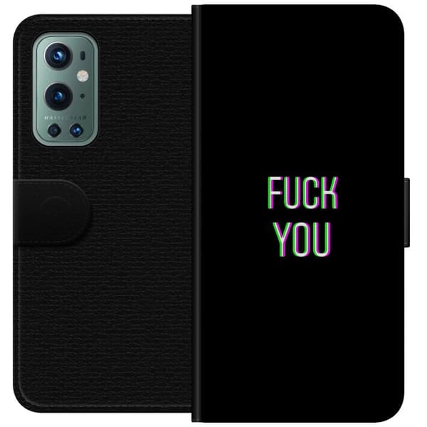 Kompatibelt Plånboksfodral till OnePlus 9 Pro FUCK YOU *