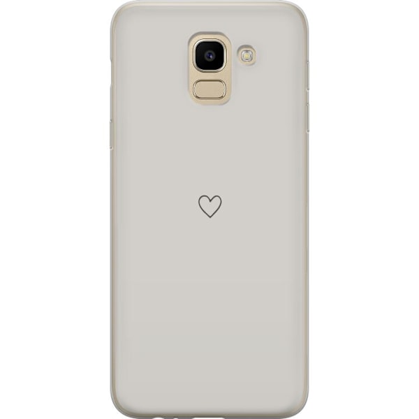 Samsung Galaxy J6 Gennemsigtig cover Lille Hjerte