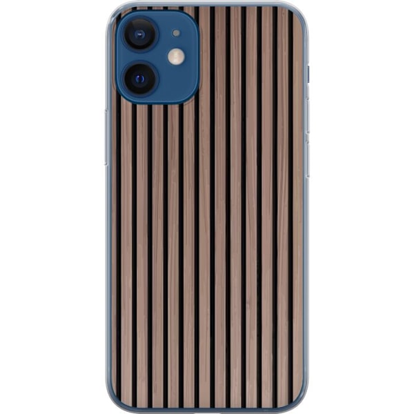 Apple iPhone 12 mini Genomskinligt Skal Mönster Trä