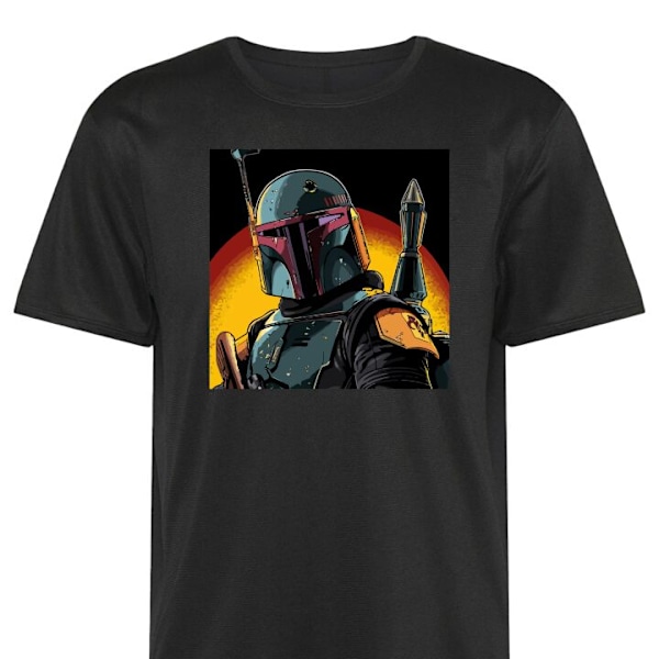 Treeni T-paita | Urheilu T-paita Aikuisille The Mandalorian musta XX-Large