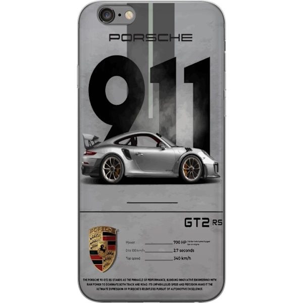 Apple iPhone 6s Plus Gennemsigtig cover Porsche 911