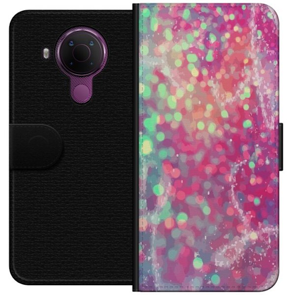 Nokia 5.4 Tegnebogsetui Glitter