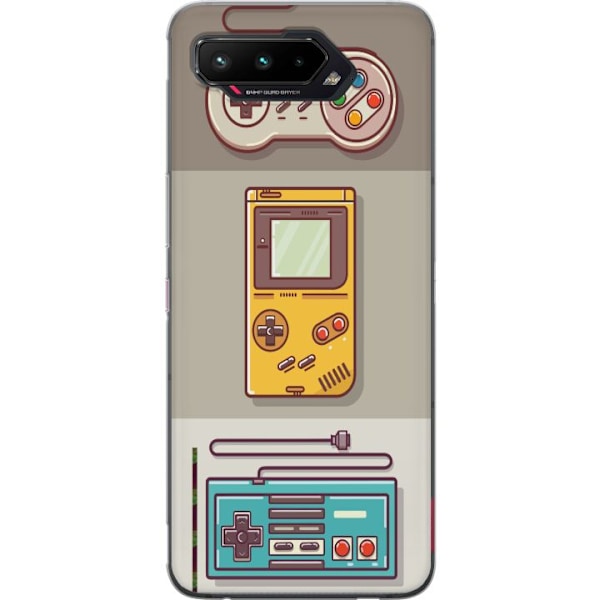 Asus ROG Phone 5 Gennemsigtig cover Nintendo Retro