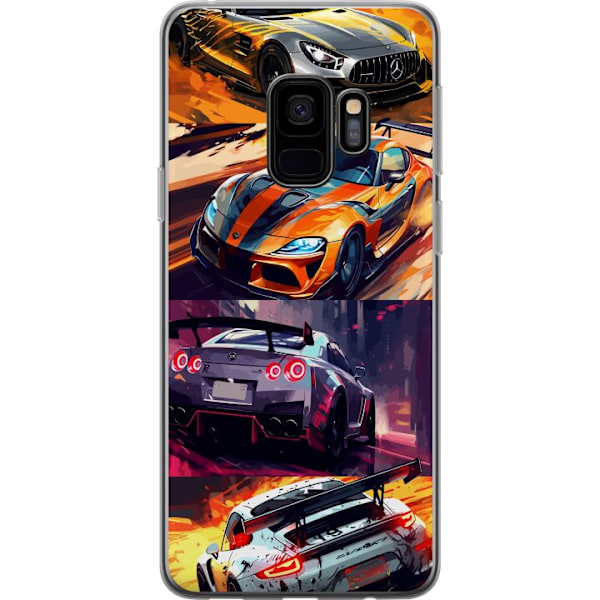 Samsung Galaxy S9 Läpinäkyvä kuori Ralli kuume - vauhdikas teema ralliautoilla