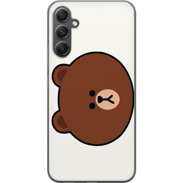Samsung Galaxy S23 FE Gjennomsiktig deksel line friends brown