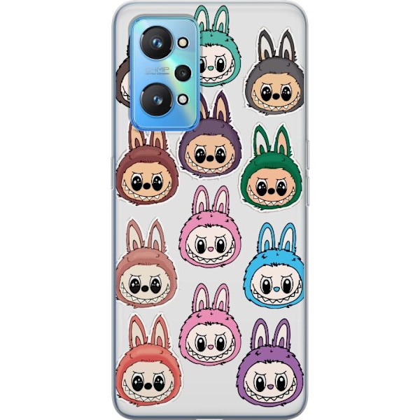 Realme GT Neo2 Läpinäkyvä kuori Labubu Macaron Monster - S