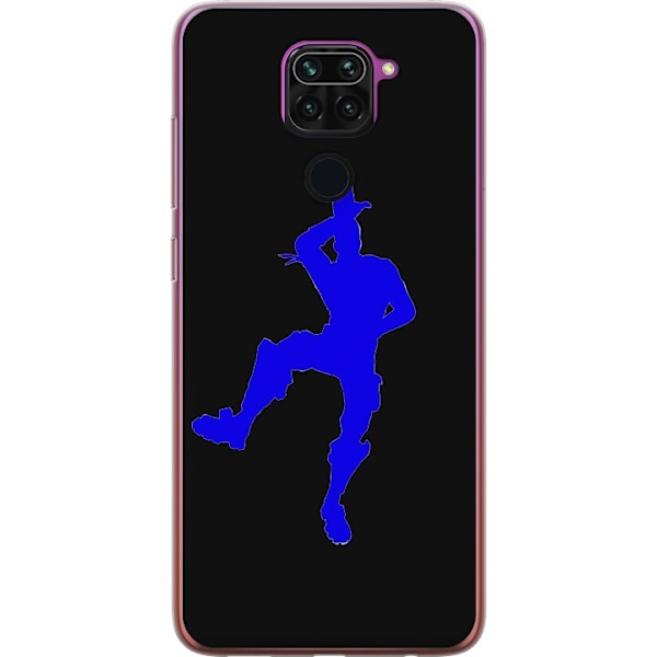 Xiaomi Redmi Note 9 Gennemsigtig cover Fortnite Blå Dans