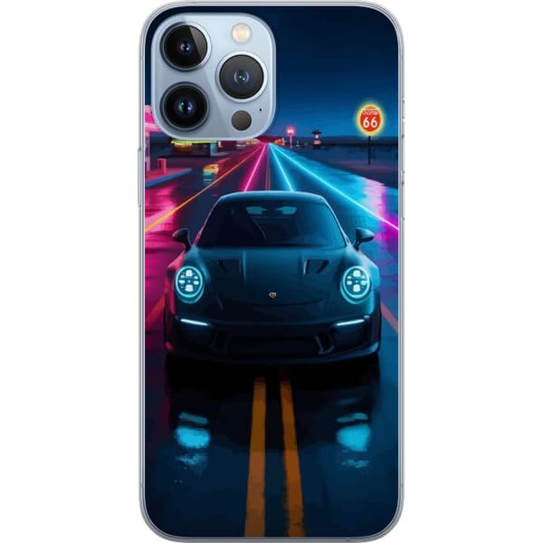 Kompatibelt Mobildeksel til Apple iPhone 13 Pro Max Sportsbil Neonbil Racing Drift