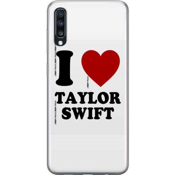 Samsung Galaxy A70 Läpinäkyvä kuori Taylor Swift