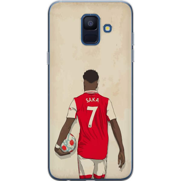 Samsung Galaxy A6 (2018) Läpinäkyvä kuori Arsenal FC Jalkapallo Arsenal FC Motiivi Pelaaja Premier League Englanti Suosittu Urheilulaji Jalkapallot