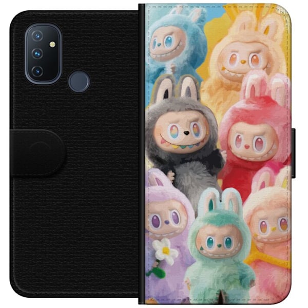 OnePlus Nord N100 Tegnebogsetui Labubu Skitse Stil