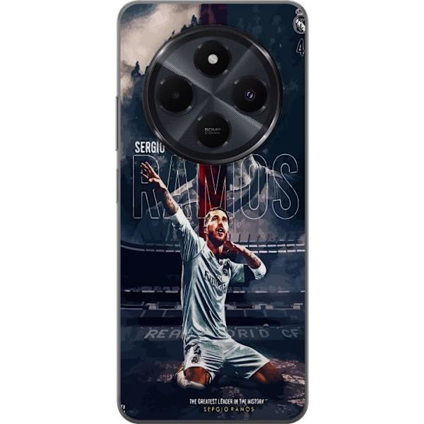 Xiaomi Redmi A4 Läpinäkyvä kuori Ramos Jalkapallolegenda Motiivi Pelaaja Real Madrid Espanja Takaisin Ikoni Nimi Jalkapallotähti Urheilu