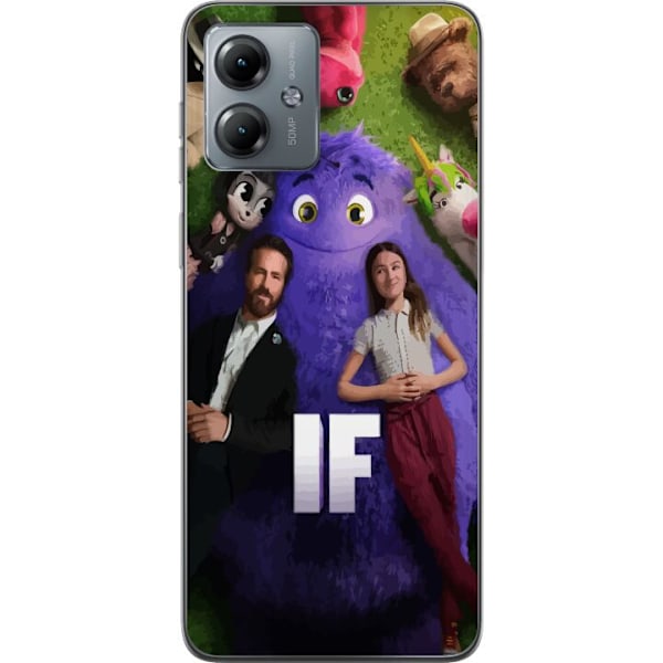 Motorola Moto G14 Läpinäkyvä kuori IF: Låtsaskompisar