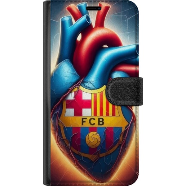 Motorola Moto G73 Lompakkokotelo FCB Sydän