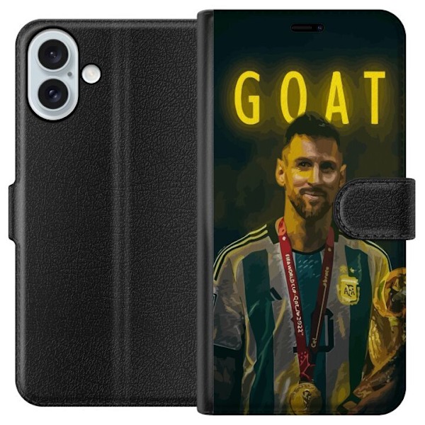 Apple iPhone 16 Plus Lompakkokotelo Vuohi Messi