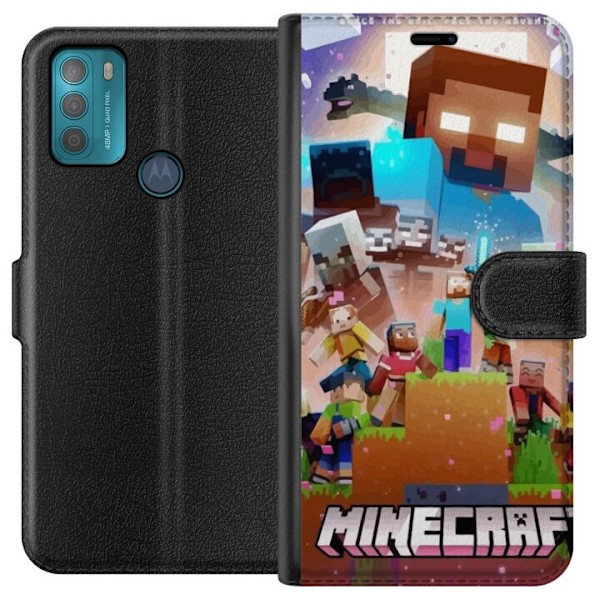 Motorola Moto G50 Tegnebogsetui Minecraft