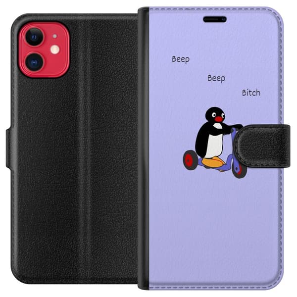 Kompatibel Tegnebogsetui til Apple iPhone 11 Beep Beep Pingvin