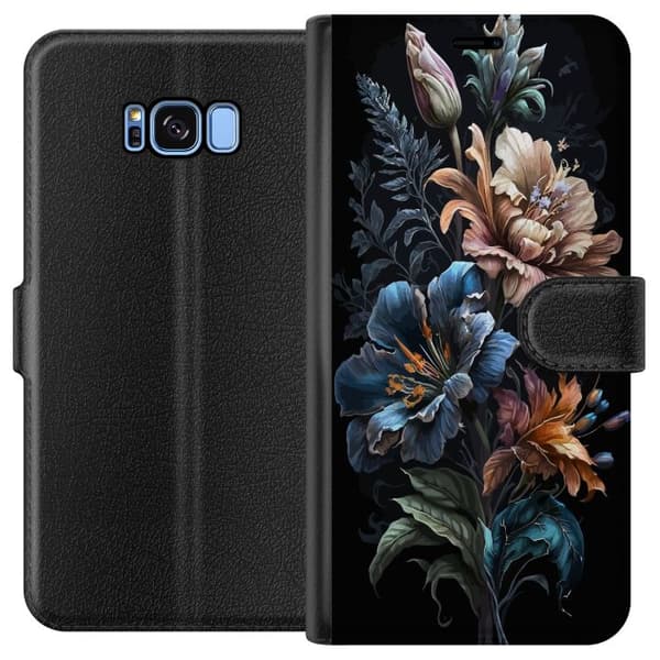 Kompatibelt Lommeboketui til Samsung Galaxy S8 Blomster