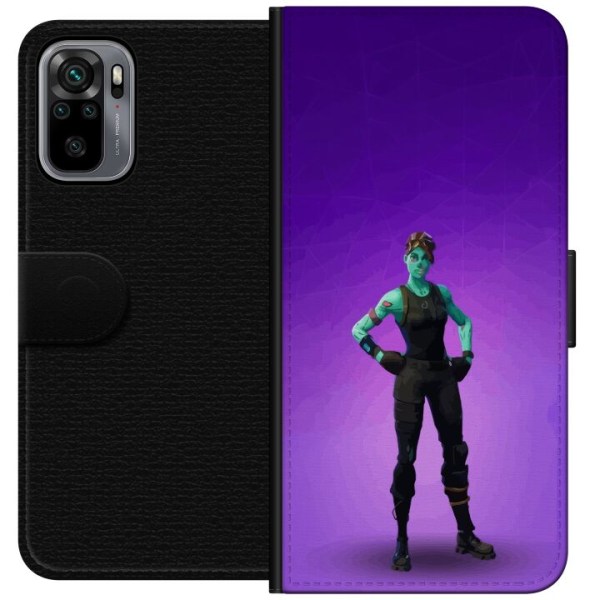 Xiaomi Redmi Note 10S Tegnebogsetui Fortnite - Ghoul Trooper