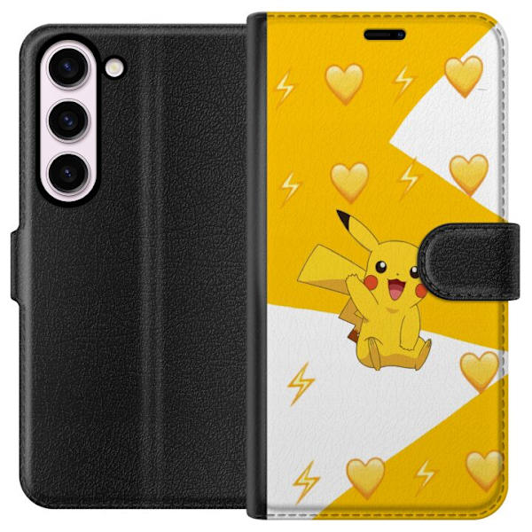 Samsung Galaxy S23 Lompakkokotelo Pikachu Pokémon Pelihahmo Peliaihe Suosittu Ikoni Sarjakuvasarja Pokémon GO Lasten Klassikko