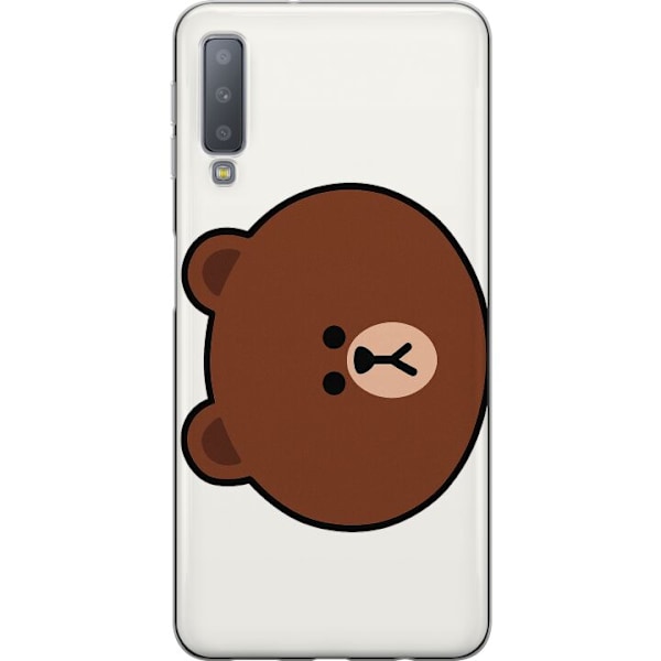 Samsung Galaxy A7 (2018) Läpinäkyvä kuori line friends brow