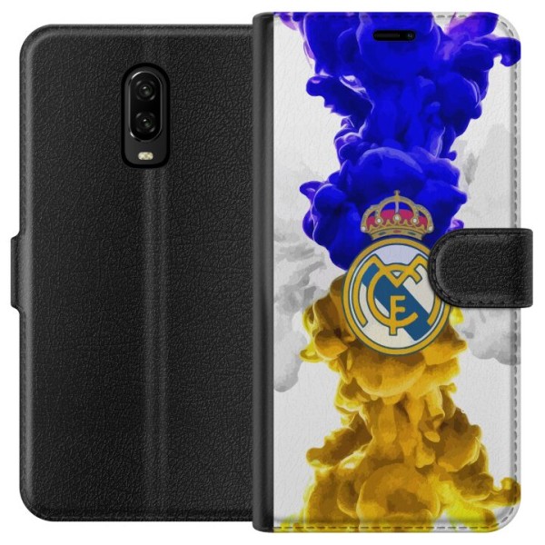 OnePlus 6T Lompakkokotelo Real Madrid Värit