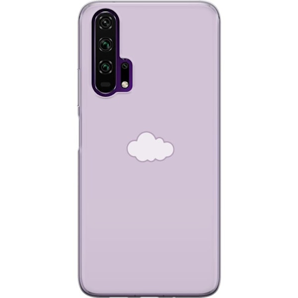 Honor 20 Pro  Läpinäkyvä kuori Lila Pilvi - minimalistinen pilvi lila taustalla