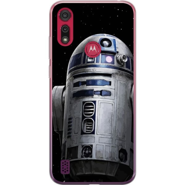 Motorola Moto E6s (2020) Genomskinligt Skal R2D2 Star Wars