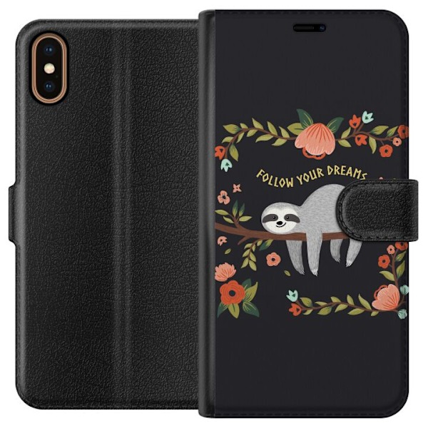 Apple iPhone X Lompakkokotelo Viisauden laiskuus